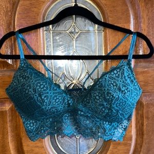 Auden lace green bra.